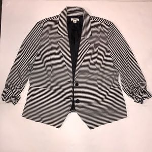 Cato Black&White striped Blazer- Size XL